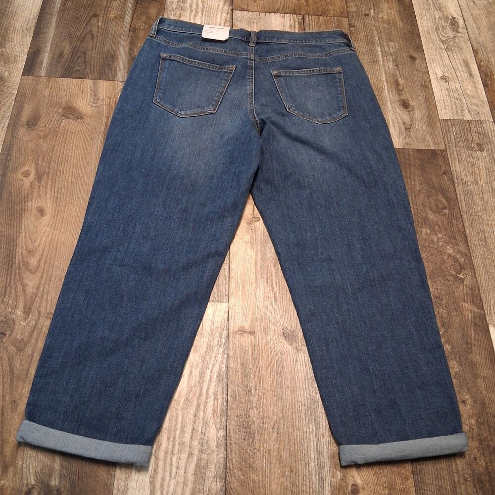 Sonoma Goods For Life Mid-Rise Relaxed Boyfriend Jean 12P Chic Casual Denim - Picture 8 of 10